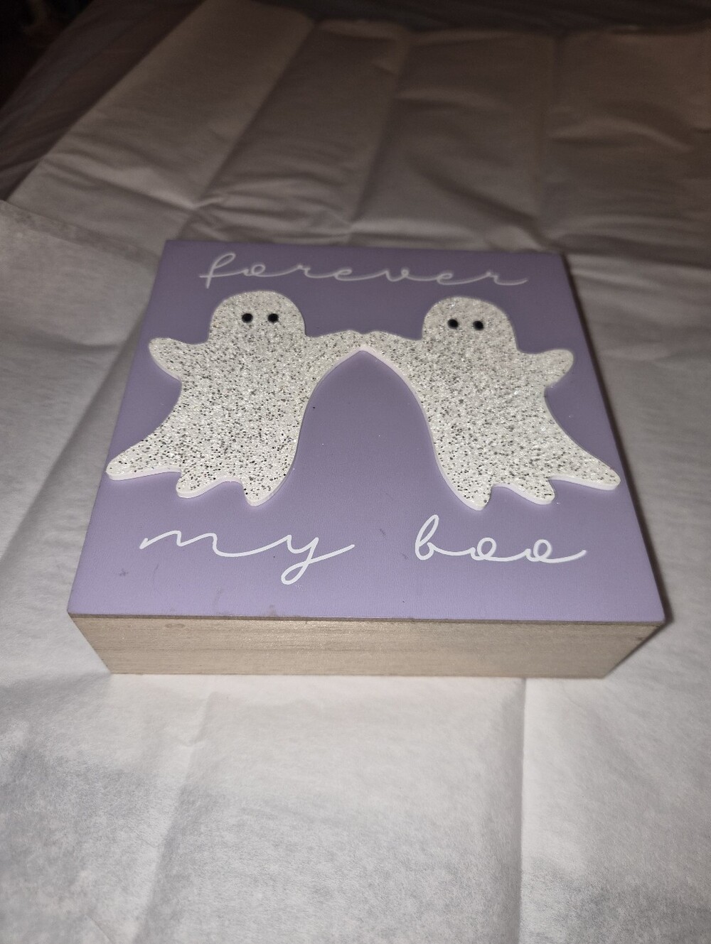 Forever My Boo Lavender Ghost Decorative Picture